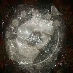 David and bridal rose crystal accessory